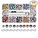 Metal Grommet Kit Multicolor Grommets Eyelets Sets with 3 Pieces Install Tool Kit and Box for Shoes Clothes Crafts Bag DIY Project (3/16 inch 500 Sets, 10 Colors)