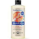 Motherlove Baby & All Soap (32 oz) Gentle Foaming All-Purpose Castile Soap Made with Organic Ingredients – Refreshing Ginger 