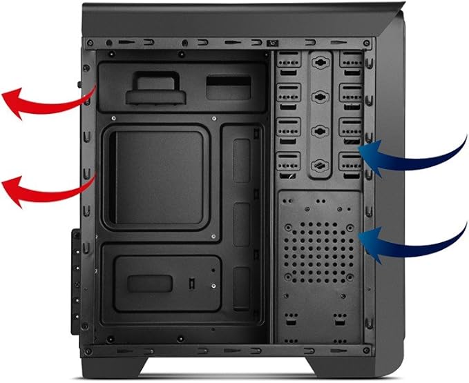 Nox Modus - NXMODUSB - Caja PC, USB 3.0, Color Negro, LED Azul: Nox: Amazon.es: Informática