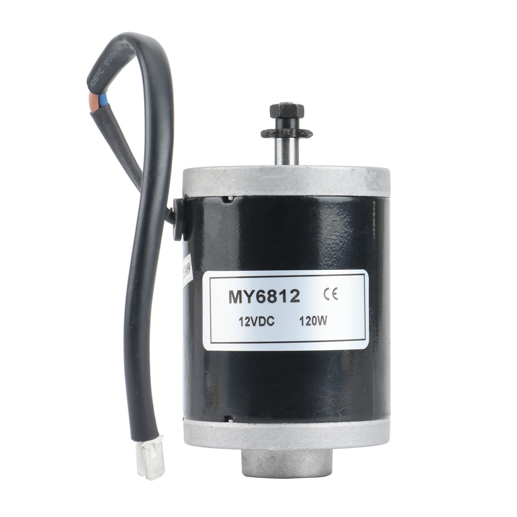 Micvtve Brushed Motor MY6812 12V 120W High Speed Motor with Sprocket Scooter Small Brush Motor with Belt Pulley Electric Scooter