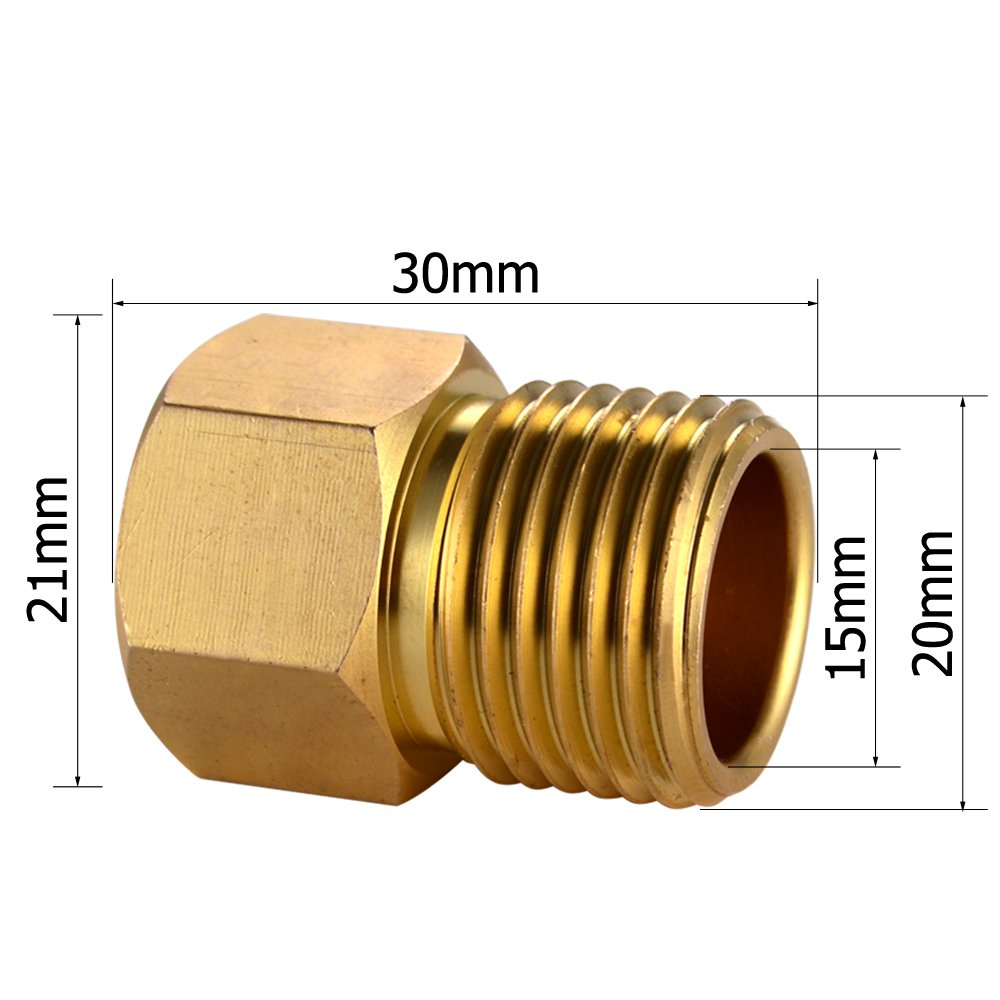 Kes Adapter 1 2 Npt Male To 9 16 24 Unef Female Converter