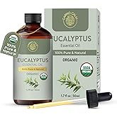 Carno Calm Organic Eucalyptus Essential Oil 50ml | 100% Pure & Natural Essential Oil Eucalyptus for Skin, Aromatherapy & Home