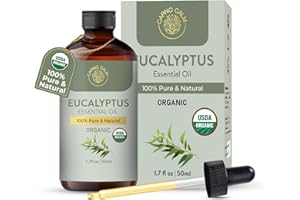 Carno Calm Organic Eucalyptus Essential Oil 50ml | 100% Pure & Natural Essential Oil Eucalyptus for Skin, Aromatherapy & Home