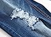 Men's Blue Skinny Ripped Destroyed Distressed Slim Fit Fashion Denim Jeans Pants