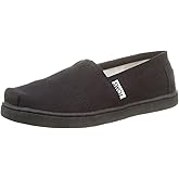 TOMS unisex child Espadrille Sneaker, Black Canvas, 13.5 Big Kid US