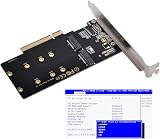 NFHK Dual NVME M.2 to PCIe 3.0 X8 X16 Raid Card VROC Raid0 Adapter view 6