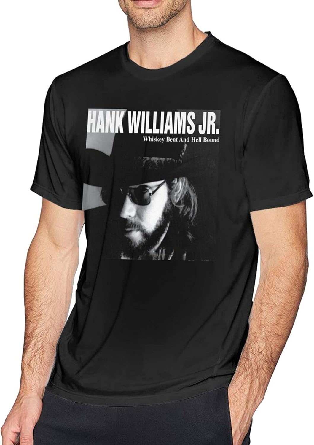 Hank Williams Jr T Shirt Mens Novelty Cotton Crew Neck Short Sleeve Graphic Tees Xx