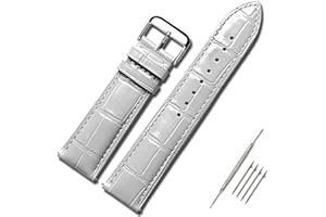 MOREANBELT Moran Genuine Leather Watch Band Quick Release 18mm 20mm 22mm Replacement Smartwatch Strap Compatible for Samsung Galaxy Watch 5/4/3,Garmin Watch,Huawei,Fossil,Seiko,Citizen,Ticwatch