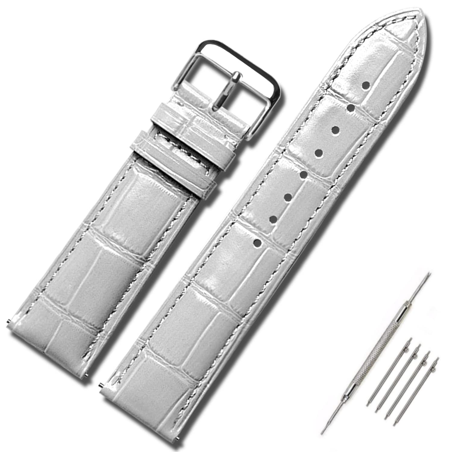 Moran Genuine Leather Watch Band Quick Release 18mm