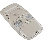 Nirakoka Overhead Console with Dome LED Lights &amp; SunGlasses Storage | Compatible with Dodge Ram 1998-2001, Ram 2500 3500 2002-2002, Replaces PARTS# SN96TL2AA