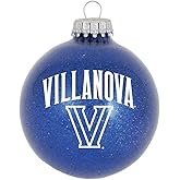 Villanova Wildcats Sparkle Ornament, 3.25 Inch Blown Glass Christmas Ornament with Official NCAA Team Logo and Colors