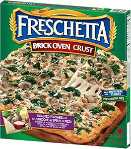 Image of Schwan's Freschetta Brick Oven Crust Roasted Mushrooms & Spincah pizza, 16 ct (frozen)