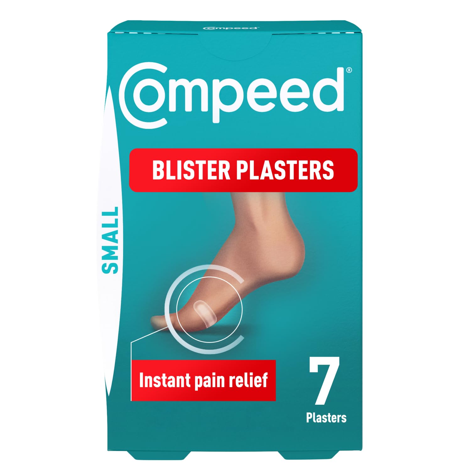 Compeed Blister Plasters Small Size 7 Pack - Hydrocolloid Foot Treatment - Heal Fast