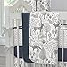 Carousel Designs Navy and Gray Woodland 3-Piece Crib Bedding Set