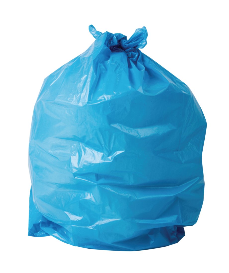 Colour Coded Bin Liners - Colour: blue. Capacity: 80 litre. Roll of 50.