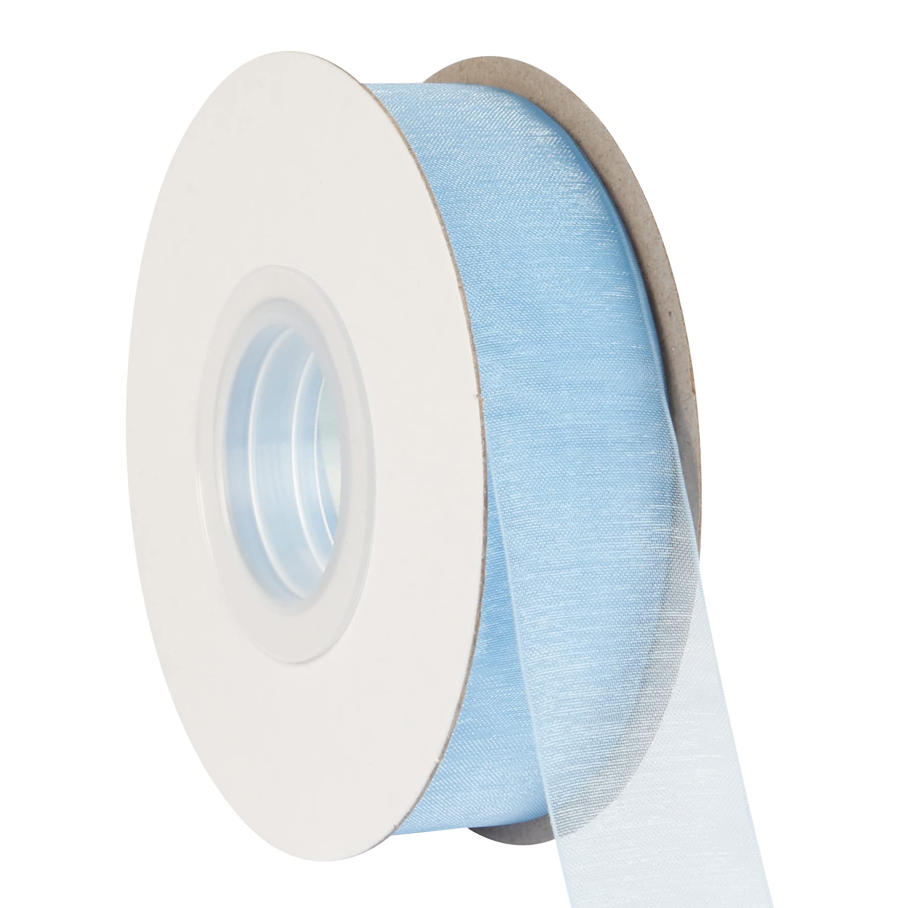 AVANAVA 25mm Wide Sheer Organza Ribbon Multi-Colors for Gift Wrapping Bouquet Wedding Decoration Floral Arrangement - 45 Meters (Copen)