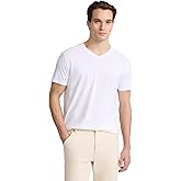 EXPRESS Men’s Pima Cotton Tee – Short Sleeve V-Neck, Ultra-Soft Premium Knit