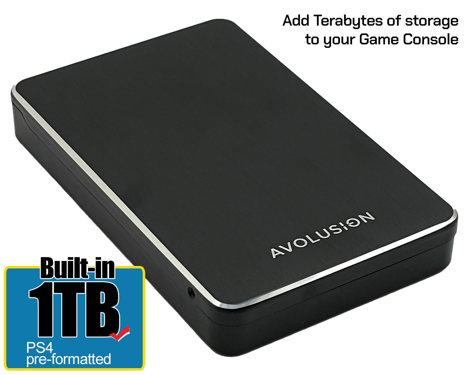 M2 Series 1TB USB 3.0 Portable External Hard Drive (for PS5 / PS4 Game Console) - 2 Year Warranty