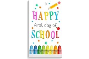 APAMR Back to School Gift Bag Tags,Happy First Day of School Gift Tags,Teacher Appreciation Gift Tags,Welcome Back to School Gift Tag for Student