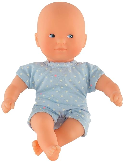 Corolle DLG04 Mini Calin Babypuppe, hellblau, himmelblau, blau, 20 cm