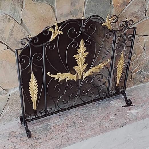 Salvachispas Chimenea Protector Chimenea Decoración de Hierro de Metal