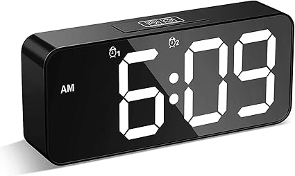 Amazon Co Jp Led目覚まし時計 デジタル 置き時計 ホーム キッチン