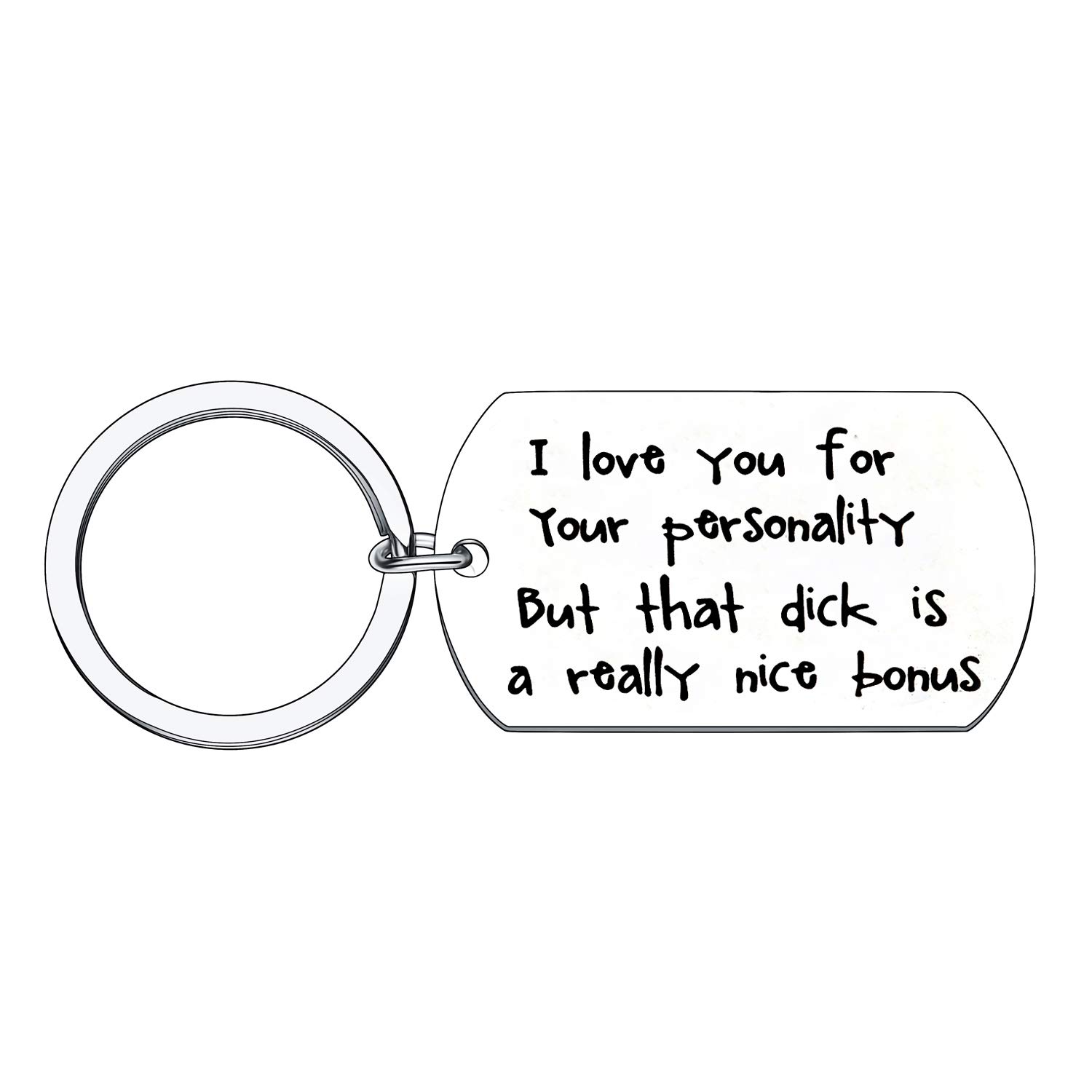 BESPMOSP Funny Husband Boyfriend Keychain Family Men Keyring Jewelry Military Dog Tag Charm Key Chains Rings Love Christmas