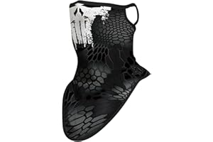 Red Plume Balaclava Face Mask with Ear Loop Neck Gaiter Face Mask Scarf Face Cover Summer UV Protection Bandana for Men Women