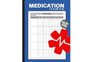Medication Log book: Daily Schedule and Reminder Medication Record Book, Pill Record Book Organizer, Medication checklist Med