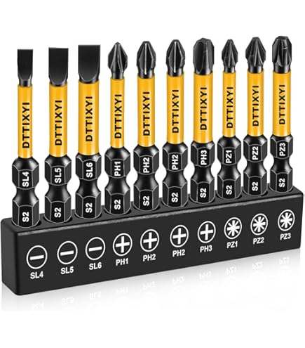 Amazon.com: NACX SL2.5 Slotted Screwdriver Bits, 1/4 Inch Hex
