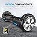 SagaPlay F1 Pro Self Balancing Scooter Motorized 2 Wheel Self Hover Balance Board (Black, Bluetooth Speaker Enable) [CSA/UL2272 Certified] All-Terrain Tires Transporter for Kid and Adult [Model: F1]