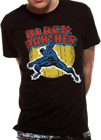 Black panther t shirt vintage Clearance