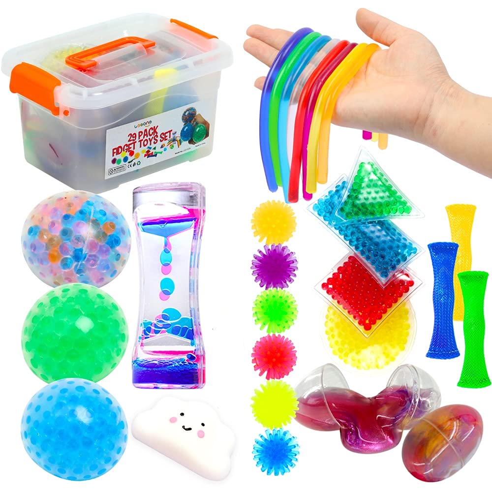 Buy Fidget Toys Set 55 Pack, Sensory Relieves Stress & Anxiety Squeeze