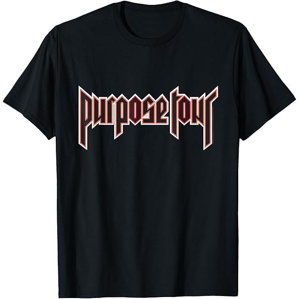 Amazon.com: Justin Bieber Official Outline Purpose Tour Dateback T