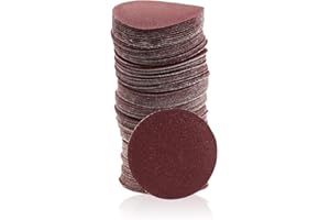 SPEEDWOX 100pc 2 inch Sanding Discs Hook and Loop Sandpaper 120 Grit Sander Disc Sanding for Sanders Drill Grinder Rotary Tools Attachment Woodworking Wood Auto, No Hole