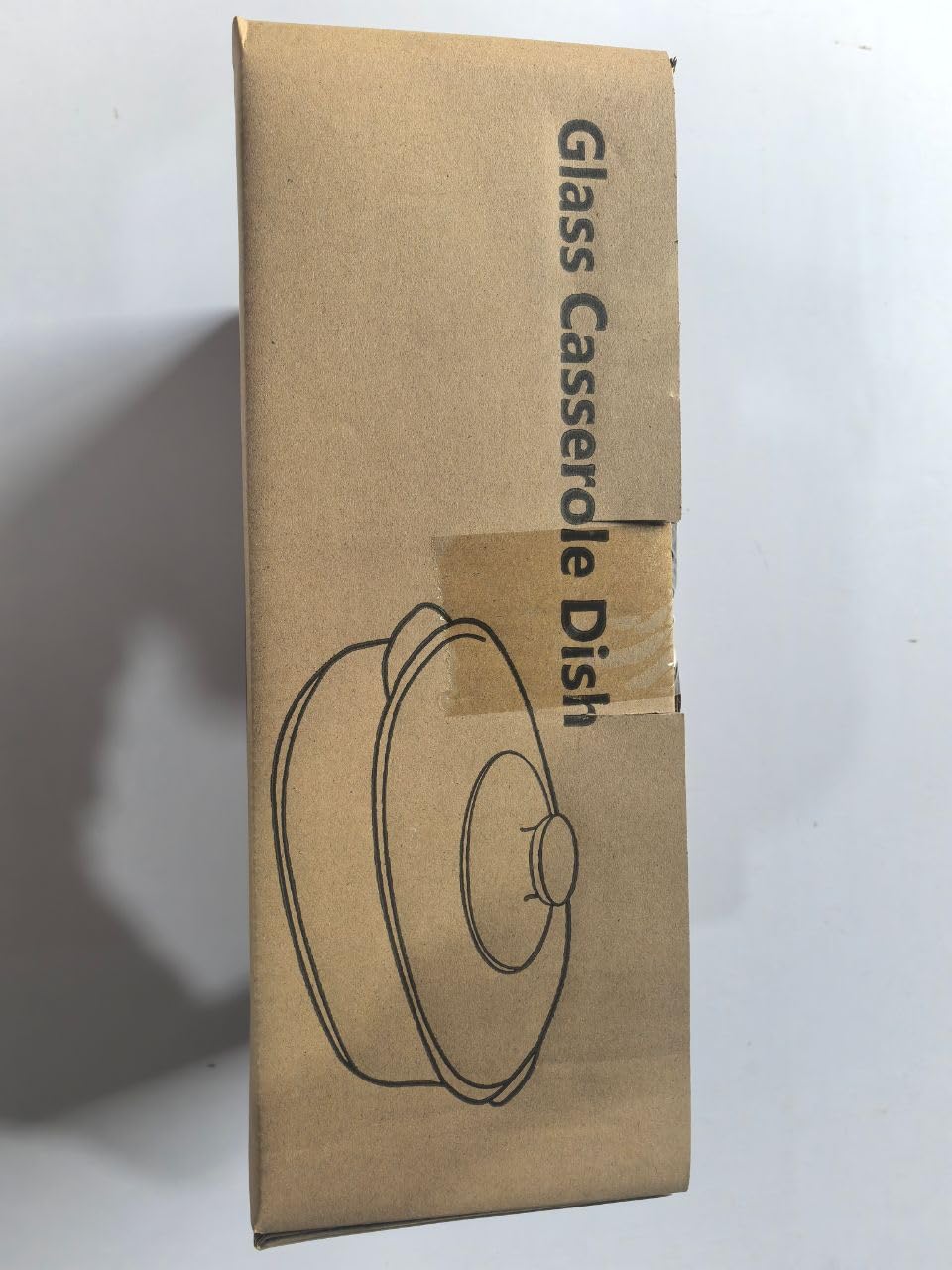 Luvan 2.8L/3Qt Glass Casserole Dish with Lid, Ribbed Oval Glass Baking Dish for Oven & Microwave, Clear Lead-Free Covered Casserole Cookware, Versatile Deep Glasses Food Container for Baking, Cooking