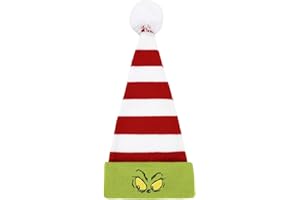 The Grinch Striped Santa Hat