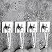 SKEMIX Self Adhesive Hooks,Heavy Duty Wall Hooks Coat Hooks Robe/Towel Hooks, 304 Stainless Steel Brushed Nickel Bathroom Kitchen Organizer (4-Pack)