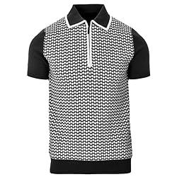 OXKNIT Men's Casual 1960s Mod Style 60s Mod Knit