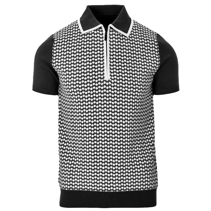 OXKNIT Men's Casual 1960s Mod Style 60s Mod Knit