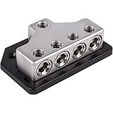 Skar Audio x1 0/4 Gauge Input to x4 0/4 Gauge Outputs Power Distribution Block | SK-DIST-BLK7