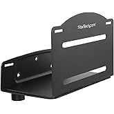 StarTech.com Wall Mount CPU Holder - Adjustable Width 4.8in to 8.3in - Metal - Computer Tower Mounting Bracket for Desktop PC