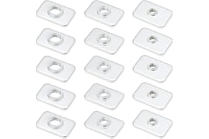 YINETTECH 45Pcs T Sliding Nut Sliding Slot Nuts Carbon Steel Galvanized T Nut Square Nut Square Screw Block for 3D Printer CN