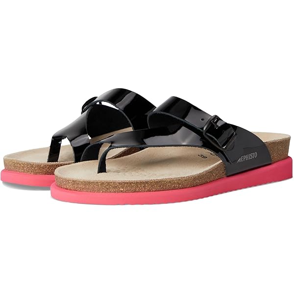 Amazon.com | Mephisto Women's Helen Flower Sandal, Red, 6 | Flats