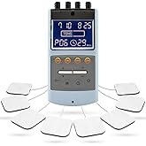 iStim TENS EMS Muscle Stimulator, EV-906 for Pain Relief and Muscle Strengthening, Japanese Gelled Electrodes Included