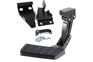 WOCCH F150 Rear Bed Step for Ford F-150 2021 2022 2023 (Excludes Dual Exhaust) Truck Bed Side Step Retractable Bumper Step Tailgate Bedstep Replace# 75328-01A 7532801A