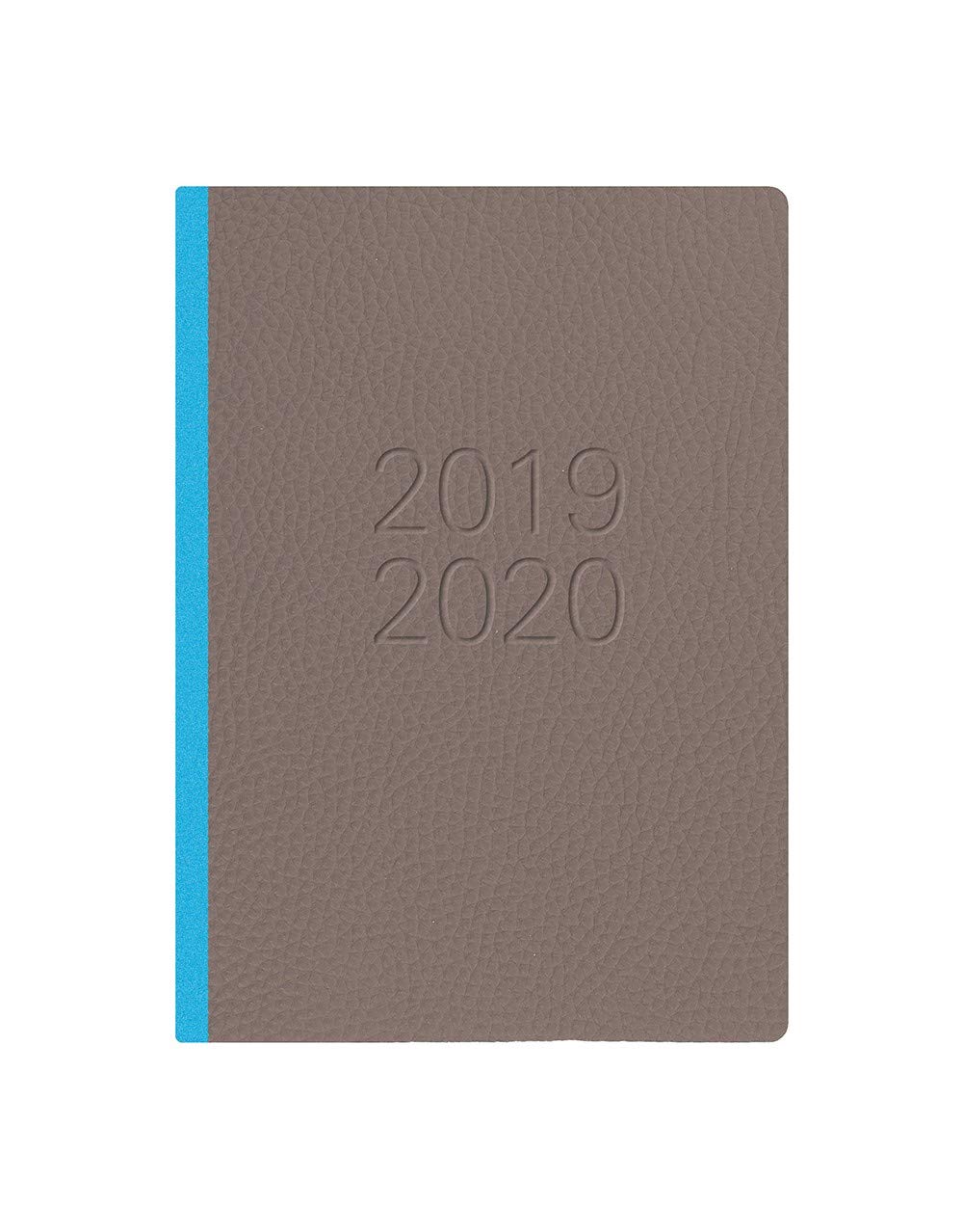 LETTS Two Tone A6 Academic Diary 1 Day per Page with Notes Multilingual Grey Teal 2019/20