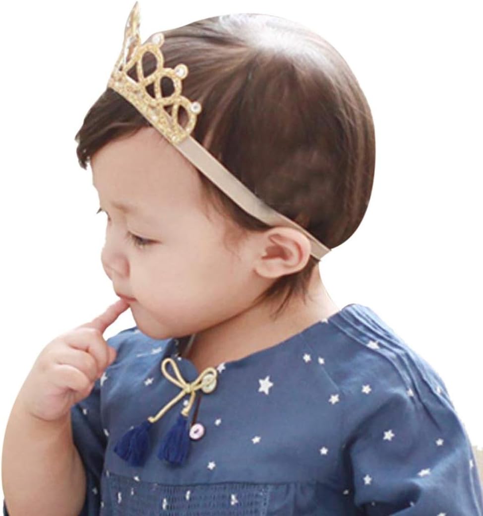 Leoy88 Girl Head Accessories Hairband Baby Elastic Flower Crown Headwear