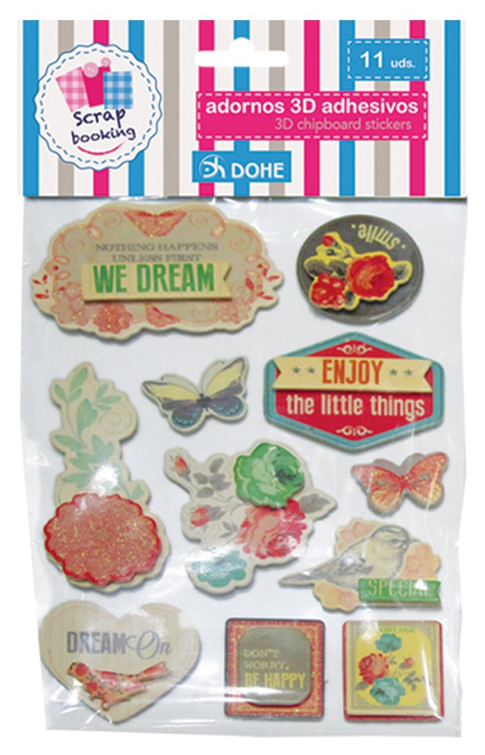 Dohe – Pack ENJOY, 11 Ornaments 3d Adhesives (18054)