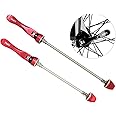 PLATT Bike Quick Release Skewers MTB Wheel Hub Skewers Front and Rear Axle Fit for Road Bike,Mountain Bike, BMX (1Pair)